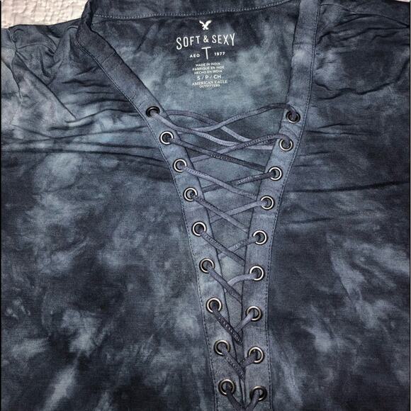 SOFT & SEXY AMERICAN EAGLE LONG SLEEVE TEE SZ S - Picture 3 of 6